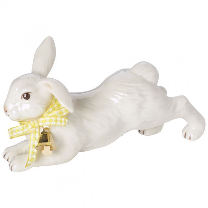 Декорация 'Бегущий кролик с колокольчиком' 8,5 х 15 см Easter Bunnies Villeroy & Boch