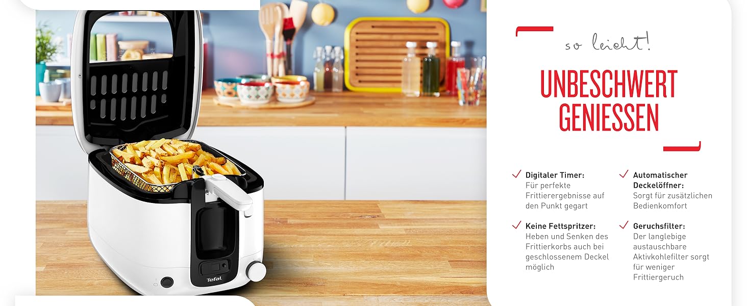 Фритюрница Tefal Super Uno FR3140 / 2,2 л / 1800 Вт