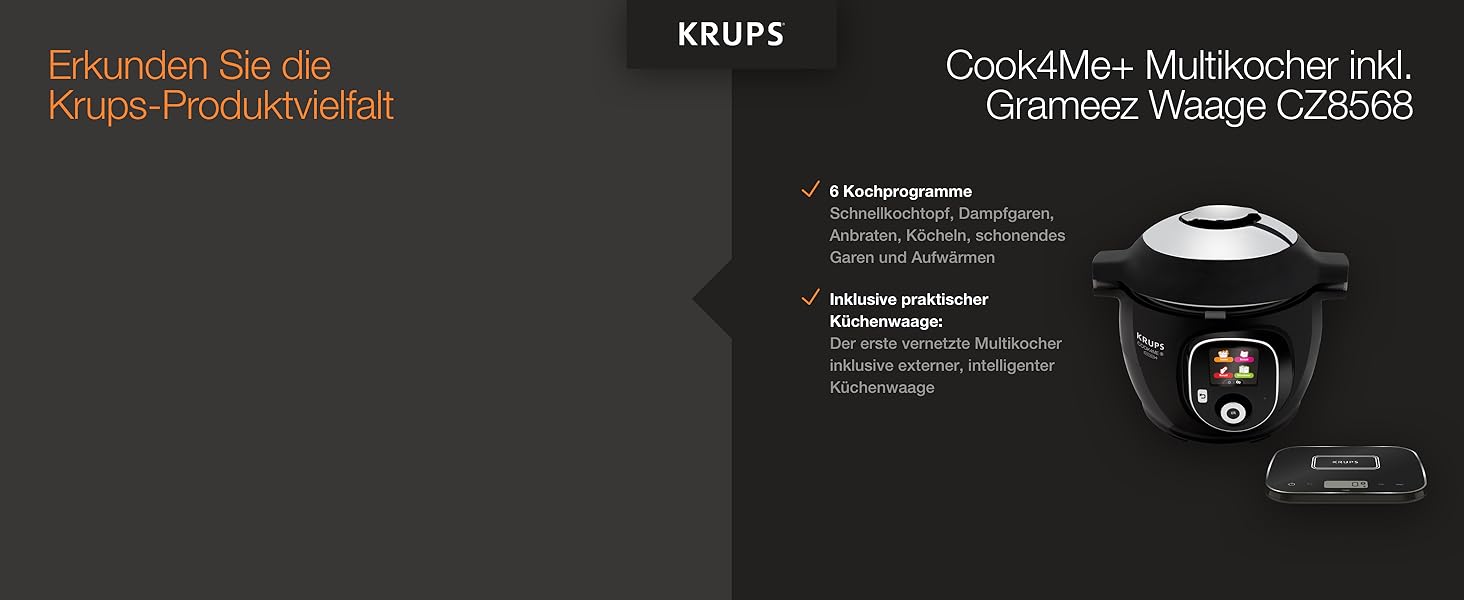 Крышка для мультиварки 4 функции, черная Cook4Me AJ1508 Extra Crisp Krups