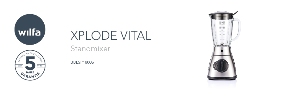 Блендер 1.8 л 1800 Вт XPLODE VITAL Wilfa