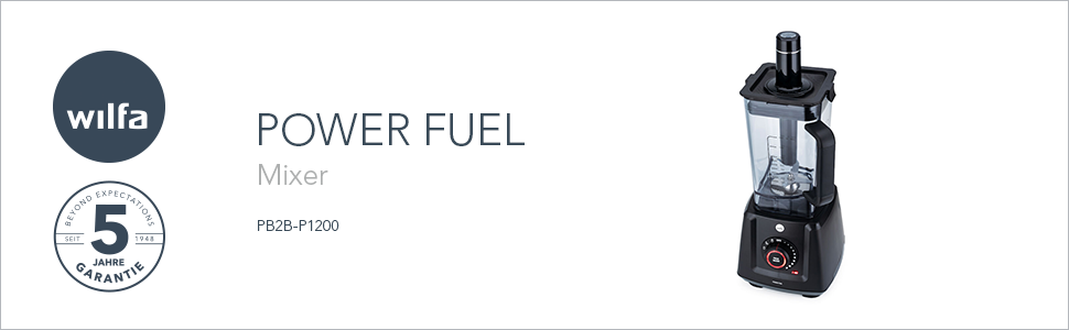 Блендер 1.5 л 1200 Вт POWER FUEL Wilfa