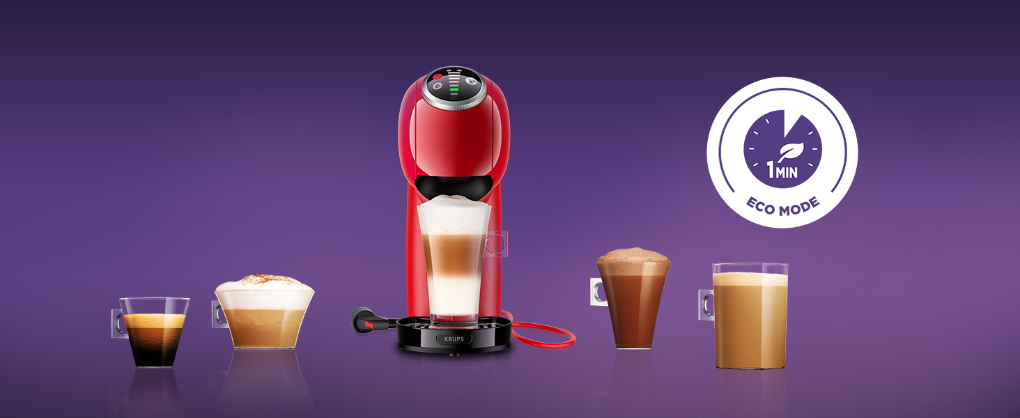 Капсульная кофемашина 0.8 л 1500 Вт, красная NESCAFÉ Dolce Gusto Genio S Plus KP3405 Krups