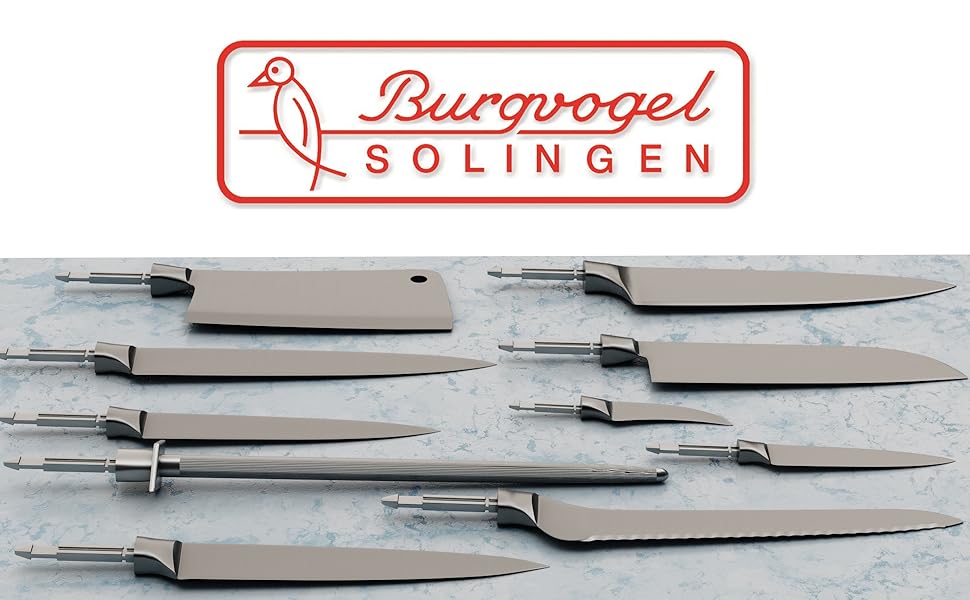 Набор из 4 ножей для стейка 12 см Master Line Burgvogel Solingen