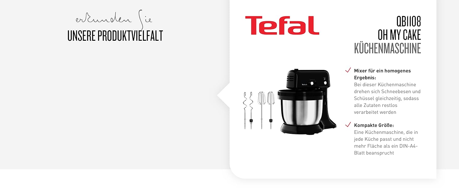 Кухонный комбайн Tefal QB1501 Masterchef Essential / 800 Вт / 4.8 л / 6 скоростей / нержавеющая сталь