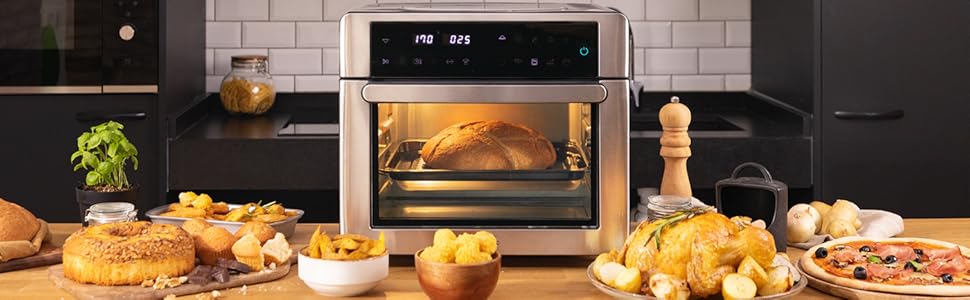 Фритюрница-гриль 30 л, 1600 Вт Bake&Fry Touch Cecotec