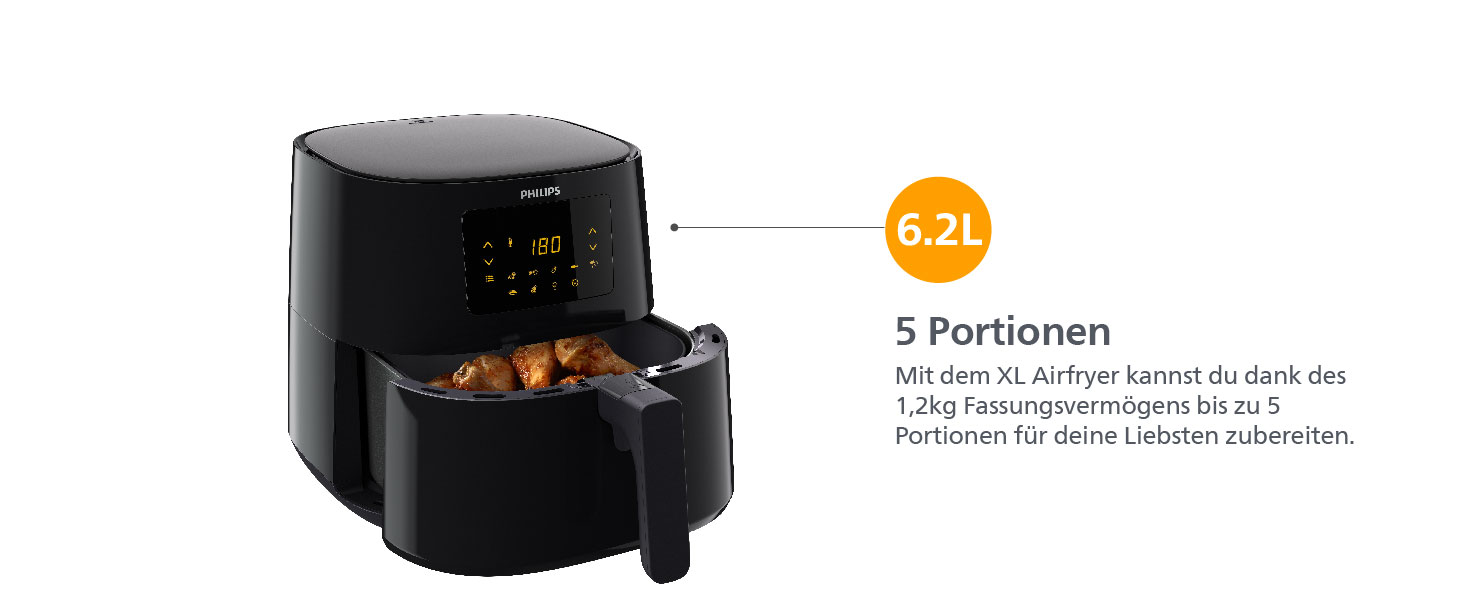 Фритюрница Philips Airfryer 3000 Series XL / 6,2 л / 14 в 1