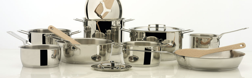 Ковш для молока 14 см 1,9 л металлик Pots & Pans Alessi