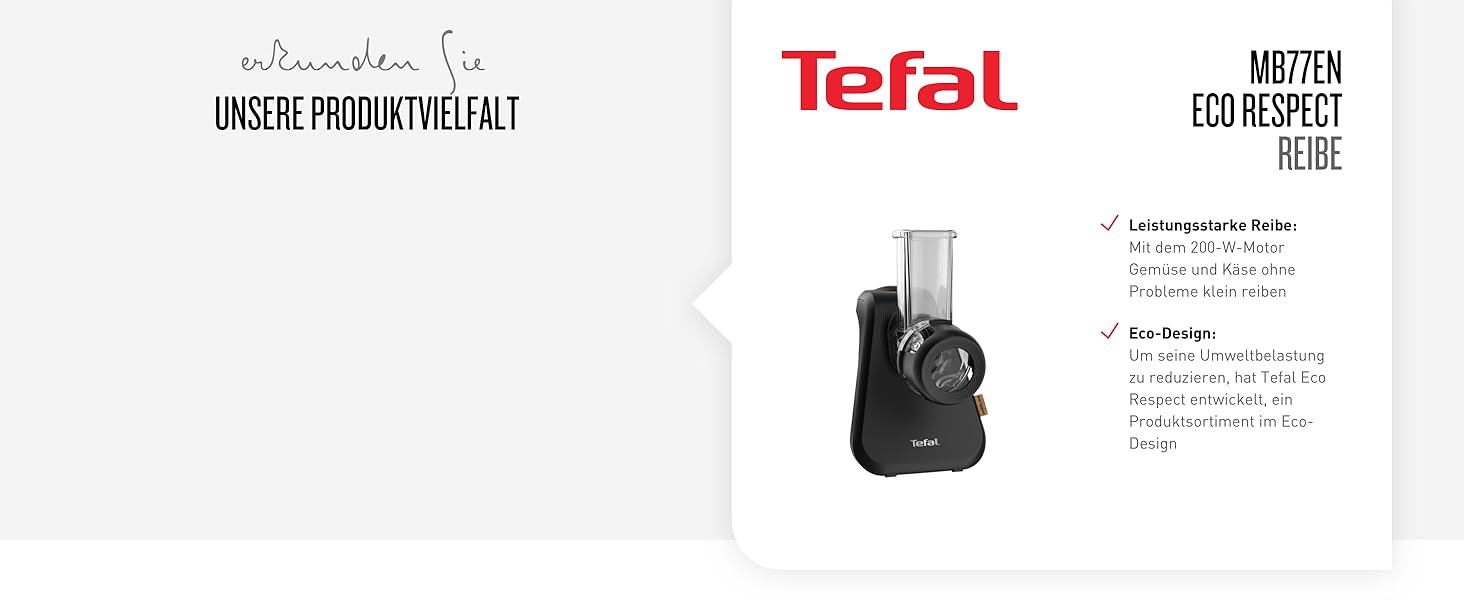 Ручной электрический блендер Tefal HB46E8 Eco Respect / 600 Вт / 2 скорости / мерный стакан 800 мл / защита от брызг / черный