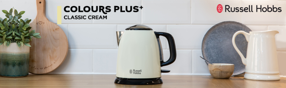 Тостер с широким слотом 1000 Вт и чайник 1 л, 2400 Вт Russell Hobbs Colours+ 