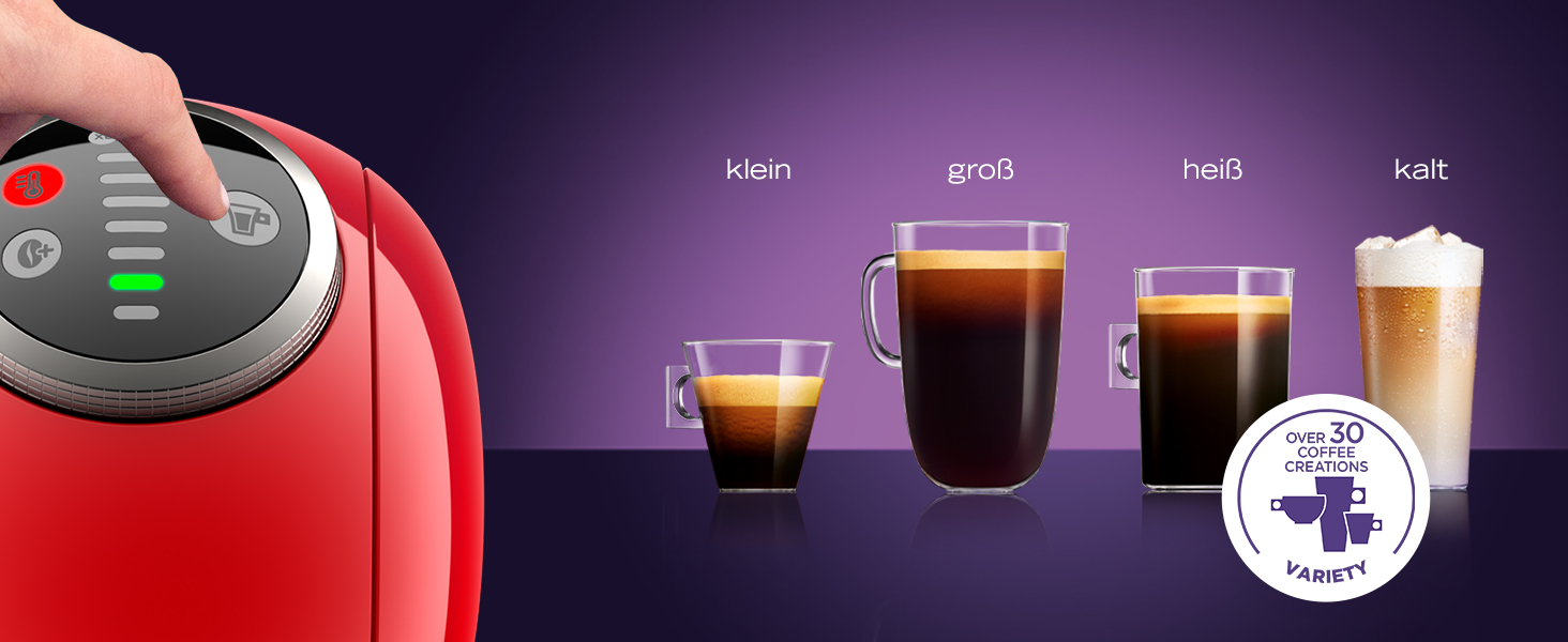 Капсульная кофемашина 0.8 л 1500 Вт, красная NESCAFÉ Dolce Gusto Genio S Plus KP3405 Krups