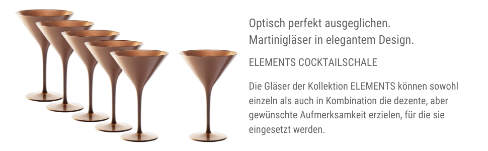 Набор бокалов для коктейлей 240 мл 6 предметов бронза Stölzle Lausitz 