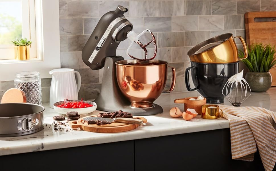 Миска из нержавеющей стали для кухонного комбайна 4.8 л, черная 5KSM5SSBRB KitchenAid