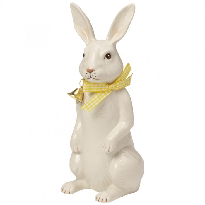 Декорация 'Кролик на задних лапках с колокольчиком' 22 см Easter Bunnies Villeroy & Boch